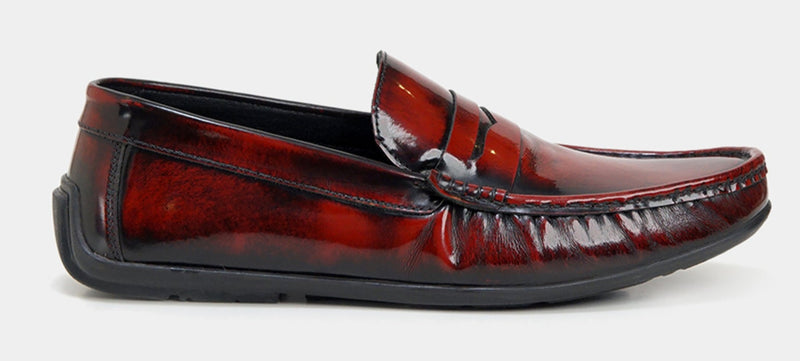 Rustic Moccasins. Red