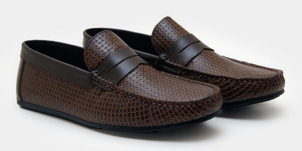 Racer Moccasins  Brown