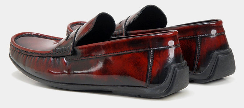 Rustic Moccasins. Red