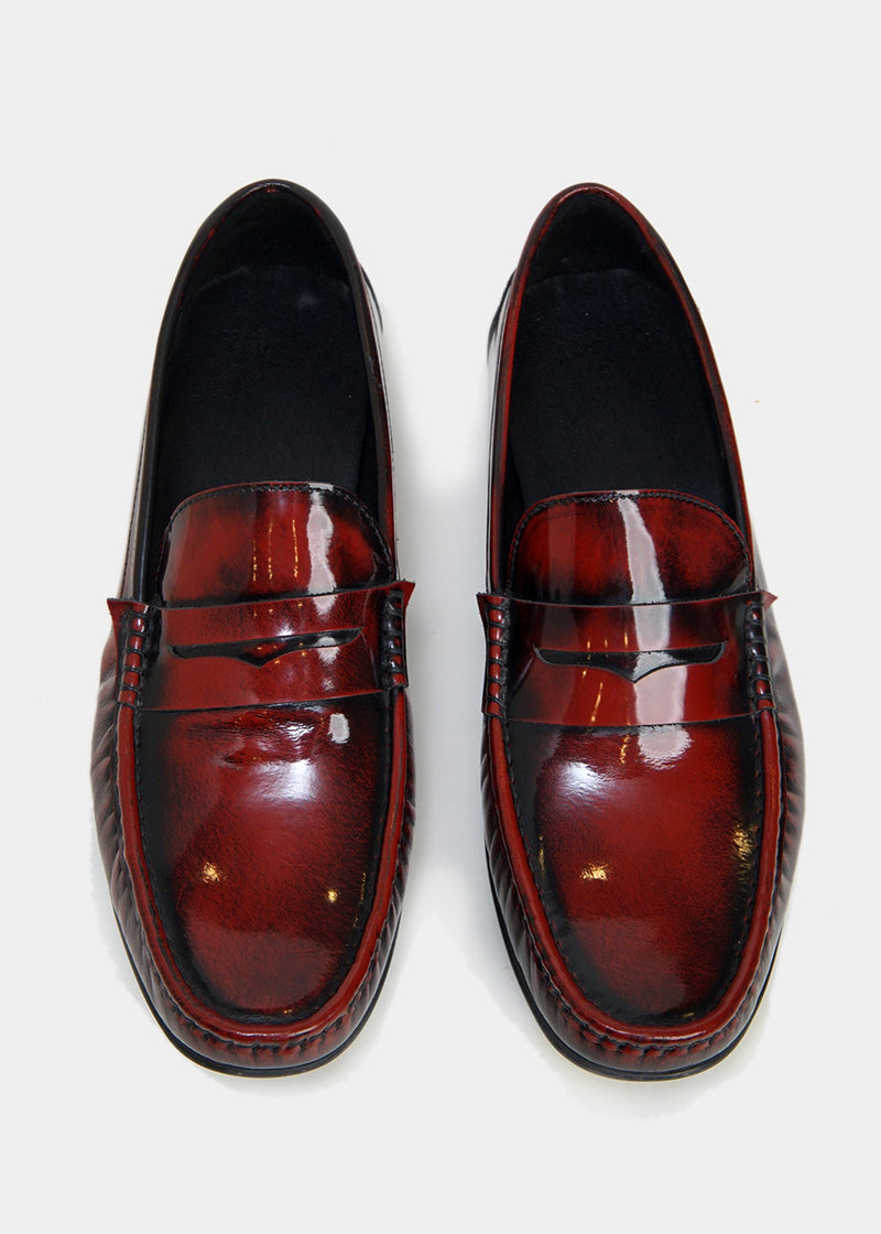 Rustic Moccasins. Red