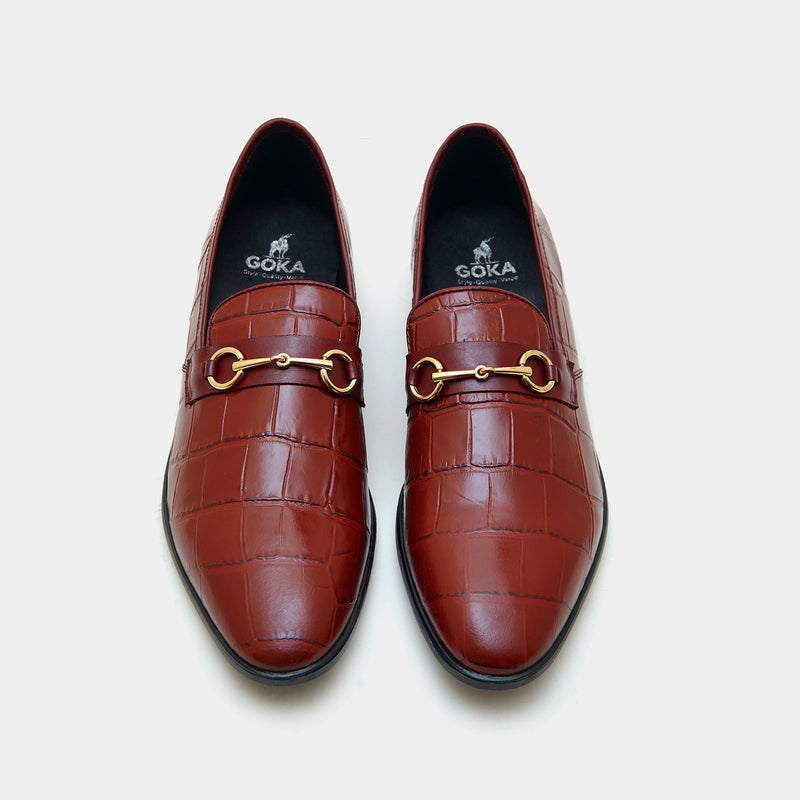 The Maverick Loafers Maroon-GOKA