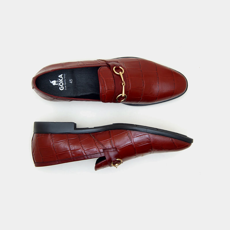 The Maverick Loafers Maroon-GOKA
